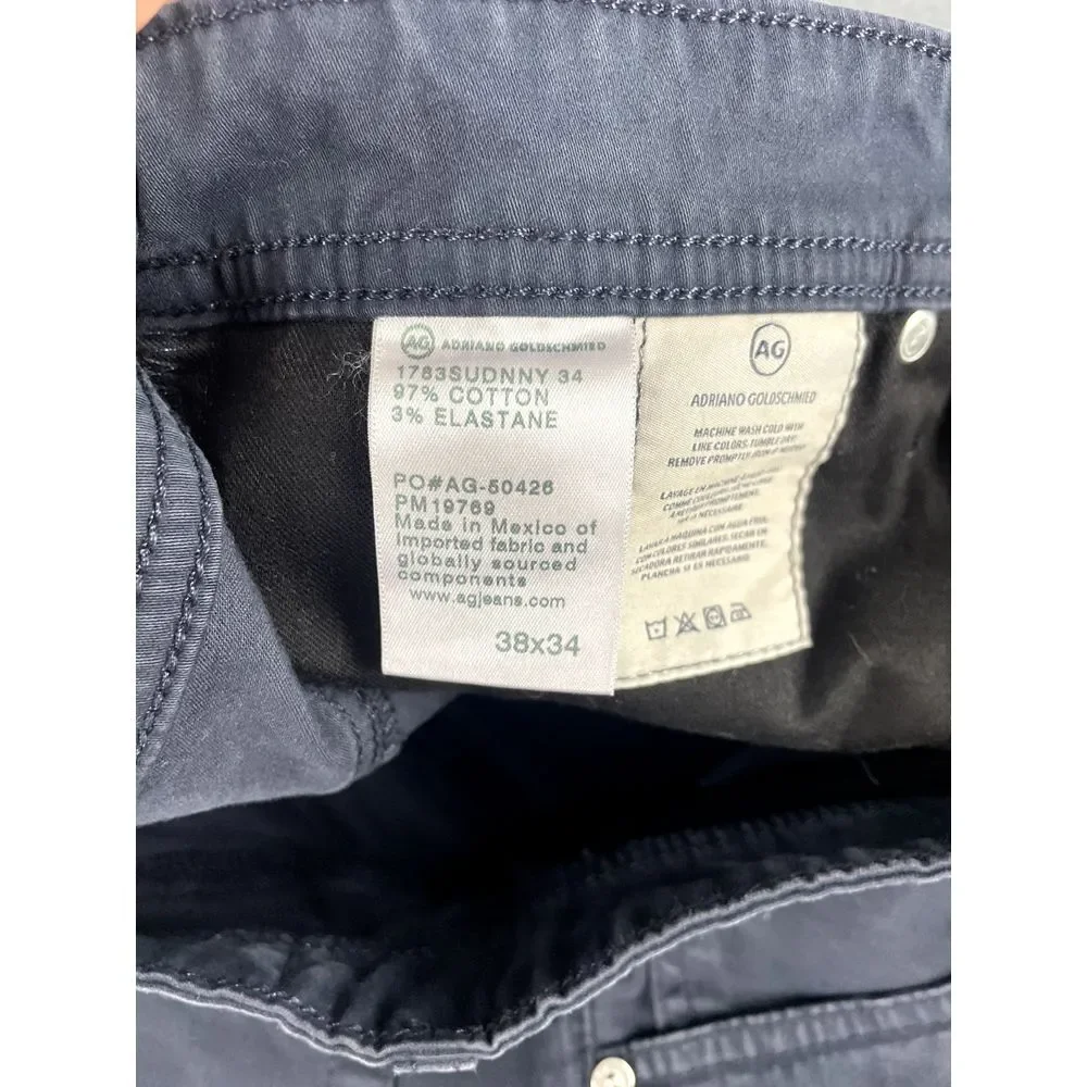 Adriano Goldschmied Jeans Mens 38x28* Tellis Modern Slim Skinny Bootcut Black AG
